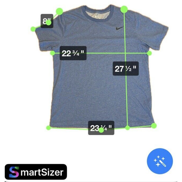 The Nike Tee Dri-Fit Men's Large Blue Short Sleeve Shirt - Picture 2 of 7